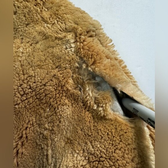 Creeds Vintage 70s Sheared Beaver Mink Cur Jacket Crop Short Soft Cape Wrap Coat - Picture 9 of 16